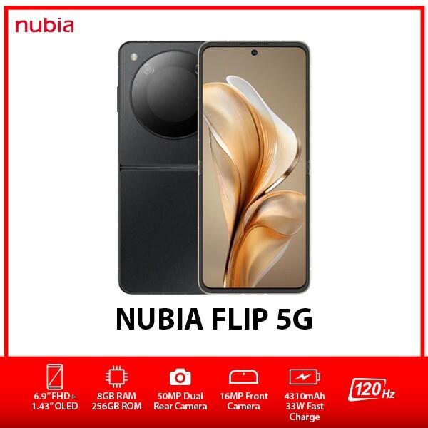 Zte Nubia Flip 5g Dual Sim Unlocked Android Mobile Phone Au – Black/8gb+256gb