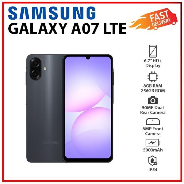 Samsung Galaxy A07 Lte 8gb+256gb Black Dual Sim Unlocked Android Smartphone Au