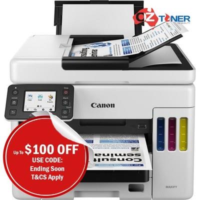 Canon Maxify Gx7060 Megatank A4 All-in-1 Wifi Printer+dual Tray Gi-66 Ink Bottle