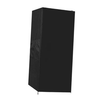 Outdoor Refrigerator Cover Black Fridge Protection For Garden Lawn Household