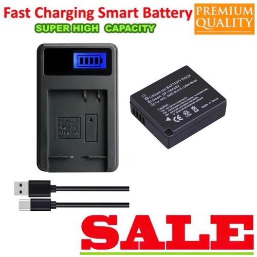 Battery +lc Charger For Panasonic Dmw-ble9e Dmw-blg10,lumix Dc-zs200/tz200 Tz220