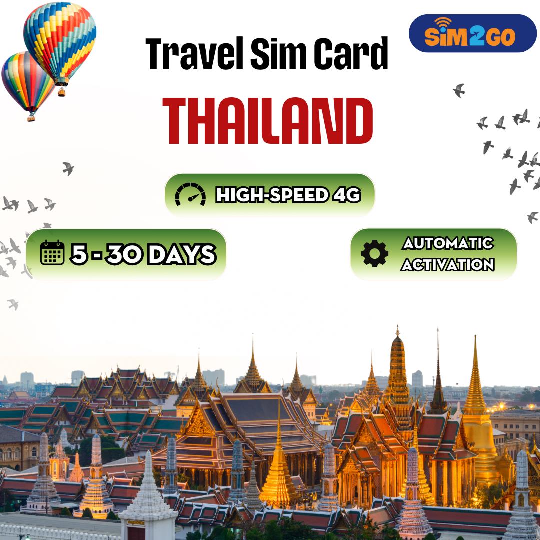 Thailand Travel Sim Card Unlimited Data Plans | Prepaid 4g Sim | Travel Sim Card