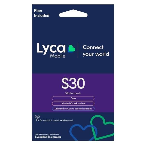 50 X $30 Lycamobile Pre-paid Sim Cards