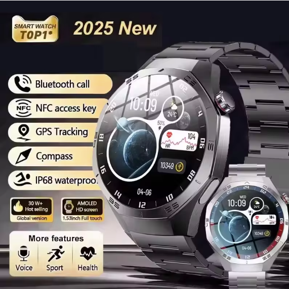 For Huawei Watch Gt 5 Pro 1.43" Amoled Bluetooth Ios Android Smartwatch – Black