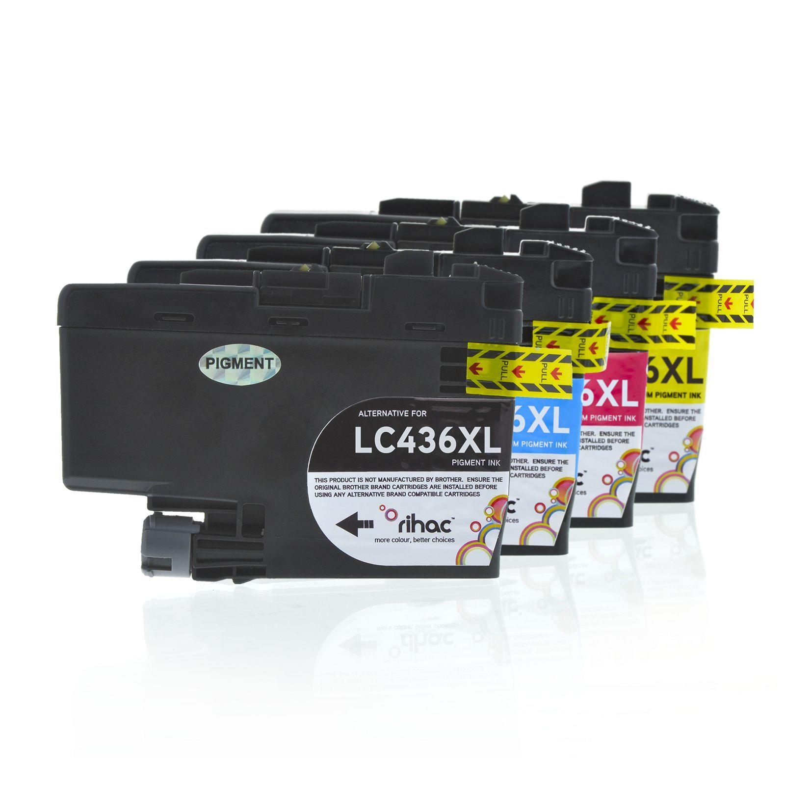 Brother Lc436xl Compatible Pigment Ink Cartridge Set Mfc-j4440dw J4540dw Lc-436