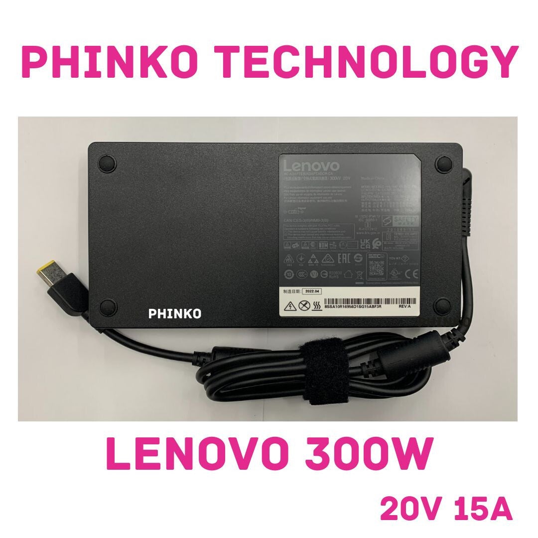 Original Lenovo 300w Slim Tip Ac Adapter For Legion Pro 7 16irx8 Adl300sdc3a