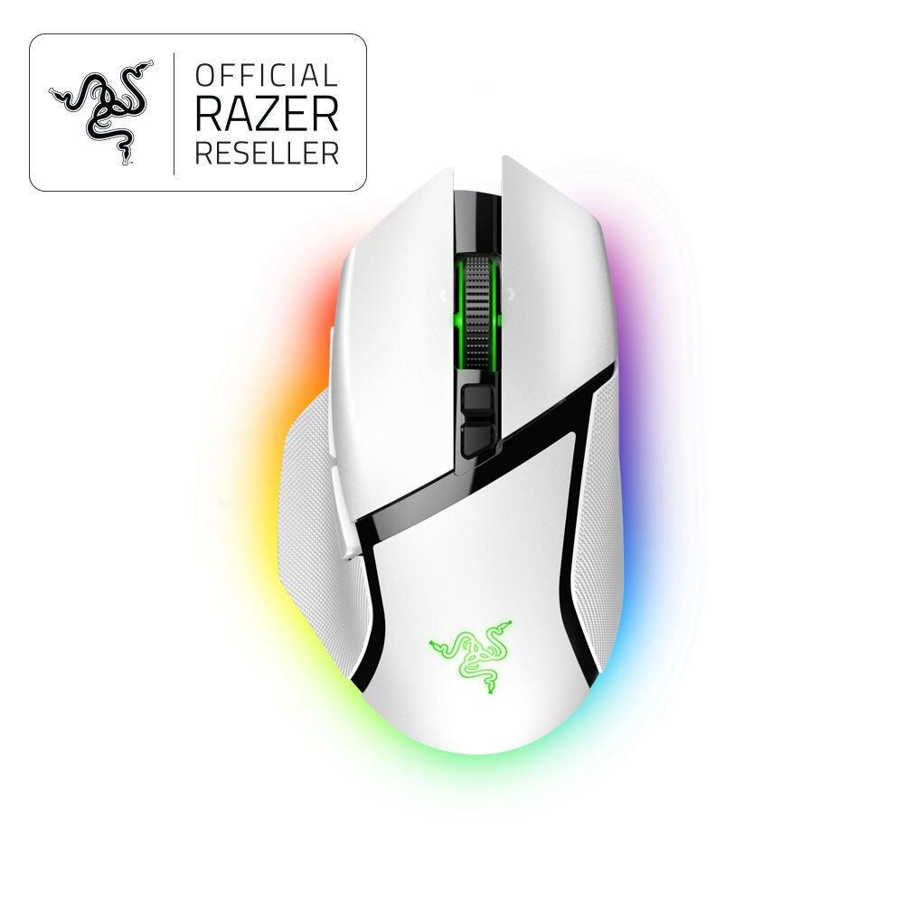 Razer Basilisk V3 Pro Customizable Wireless Gaming Mouse - White-