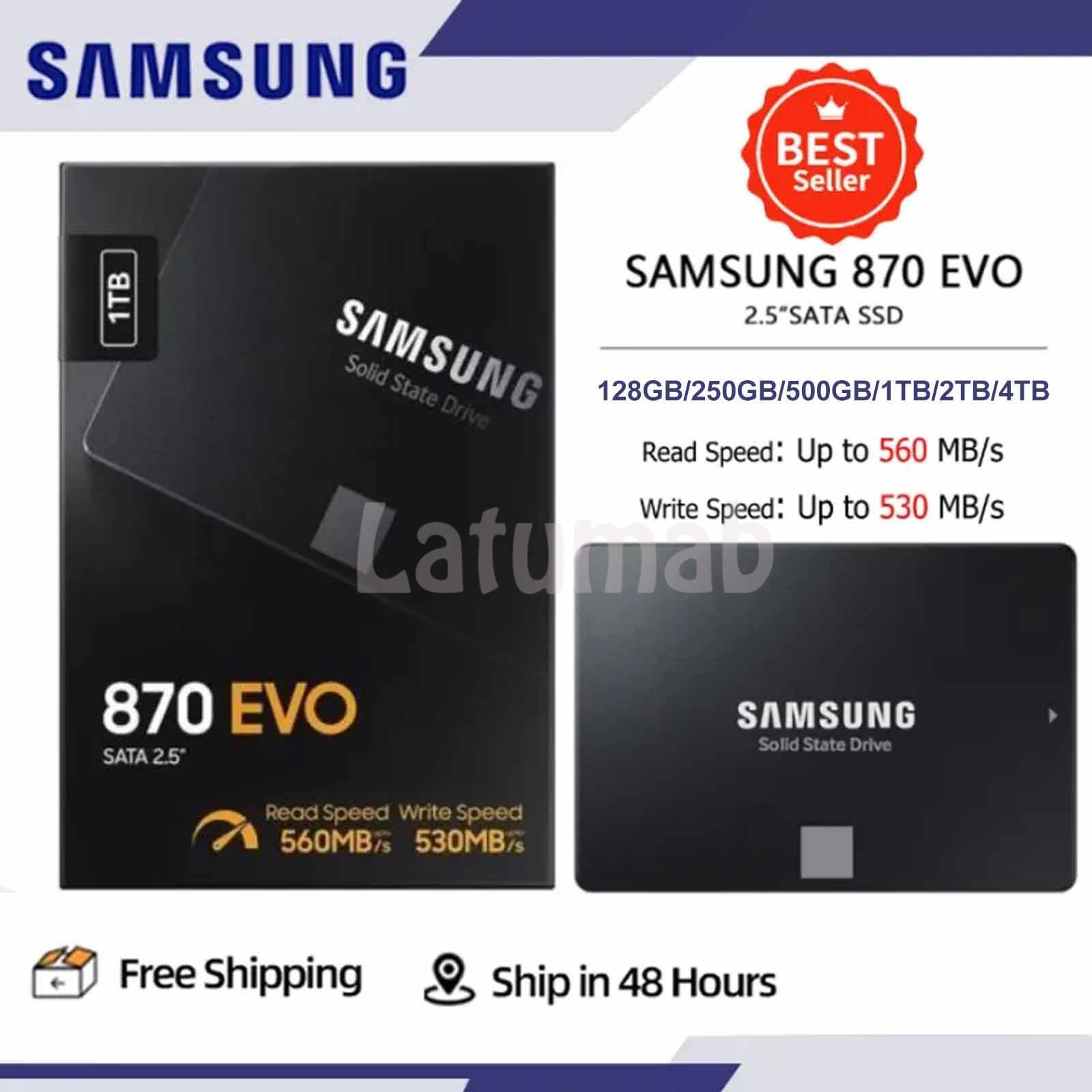 Samsung Ssd 870 Evo Ssd 250gb 500gb 1tb 2tb Sata Iii Solid State Drive Lot