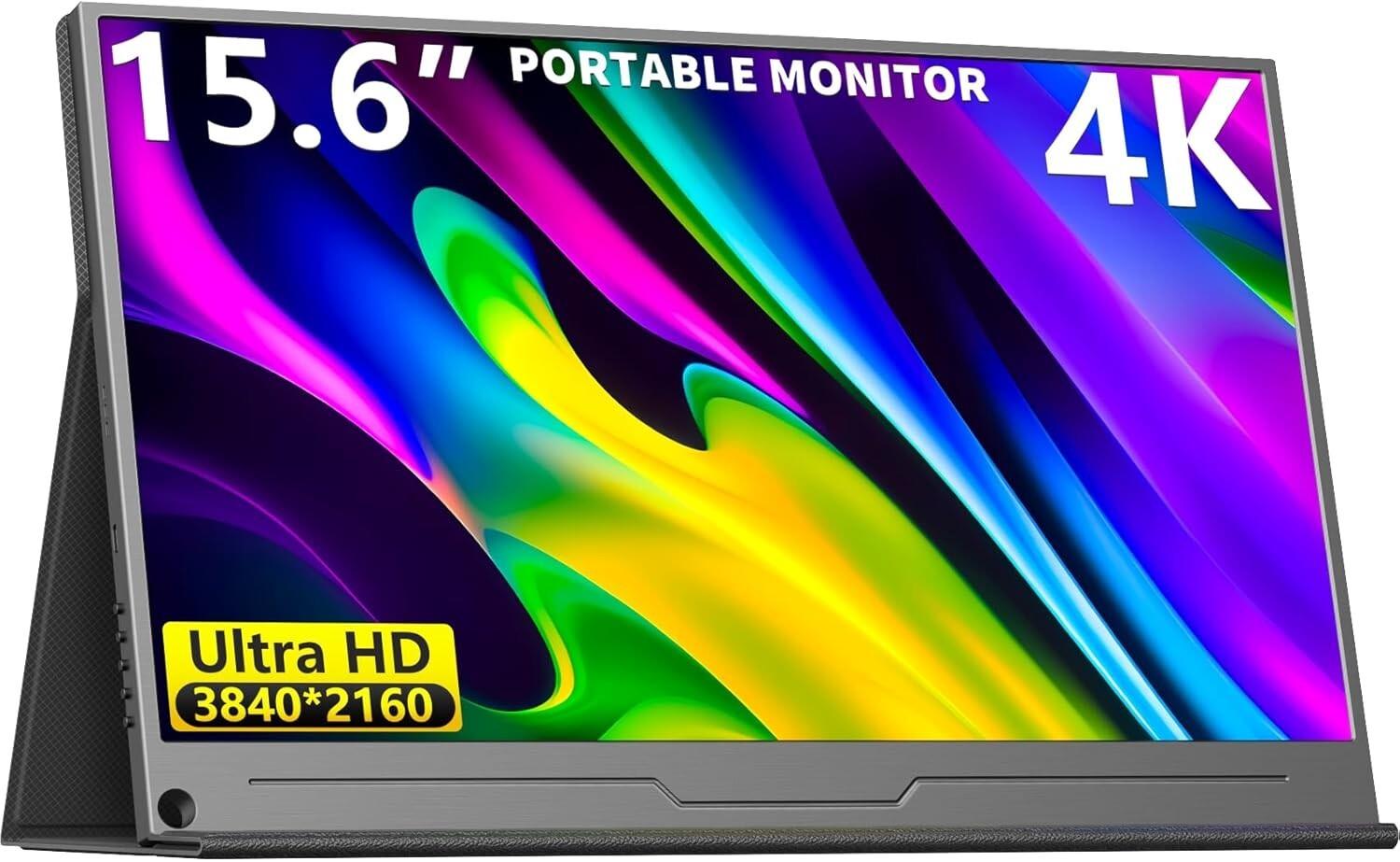 4k Portable Gaming Monitor, 15.6" Laptop Monitor