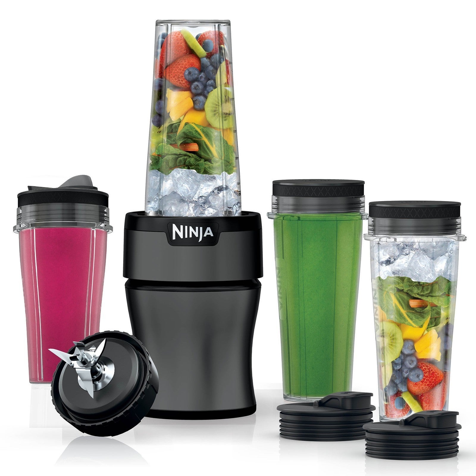 Ninja 900w Pro Blender Smoothie Maker Ice Crusher Compact Food Processor
