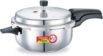 Prestige 5l Alpha Deluxe Induction Base Stainless Steel Deep Pressure Pan, 5....
