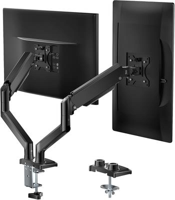 Wali Dual Monitor Mount, Adjustable Gas Spring Monitor Desk Stand For 2 Monit...