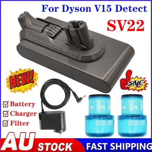 Battery For Dyson V15 Detect Absolute V15 Detect Total Sv22 Filter Charger