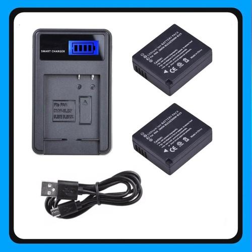2 Battery + Lcd Charger For Panasonic Lumix Dmc-tz100 Dmc-tz101 Dmc-tz110 Camera