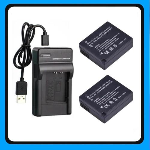 2 Battery + Charger For Panasonic Dmw-ble9e Dmw-blg10,lumix Dc-zs200/tz200 Tz220