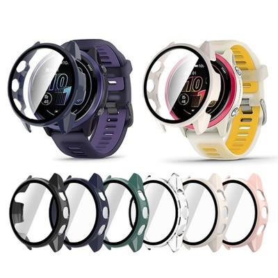 For Garmin Forerunner 570 42mm/47mm Tempered Glass Case Screen Protector Cover
