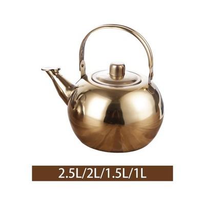 Stainless Steel Steeping Teapot Portable Kitchenware Coffee
