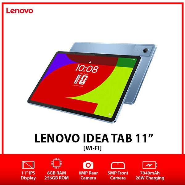 (new) Lenovo Idea Tab 11" Wi-fi Octa Core Android Pc Tablet Au - Blue/8gb+256gb