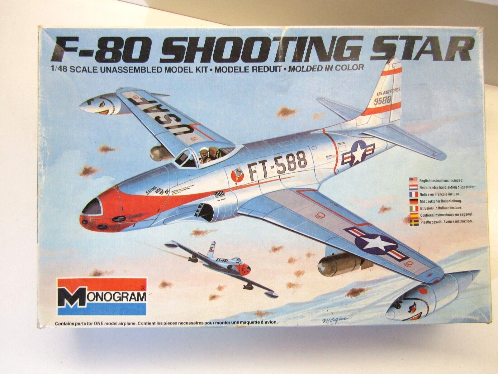 Monogram 1:48 Scale U.s. Air Force Lockheed F-80 Shooting Star Model