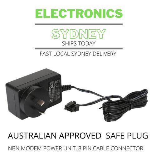 Replacement Nbn Satelite Modem 8 Pin Ufb Mains Power Cord Cable