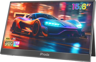 Iproda 15.6 Inch 1080p Fhd Portable Monitor For Laptop, Pc, Mac, Phone, Ps5, ...