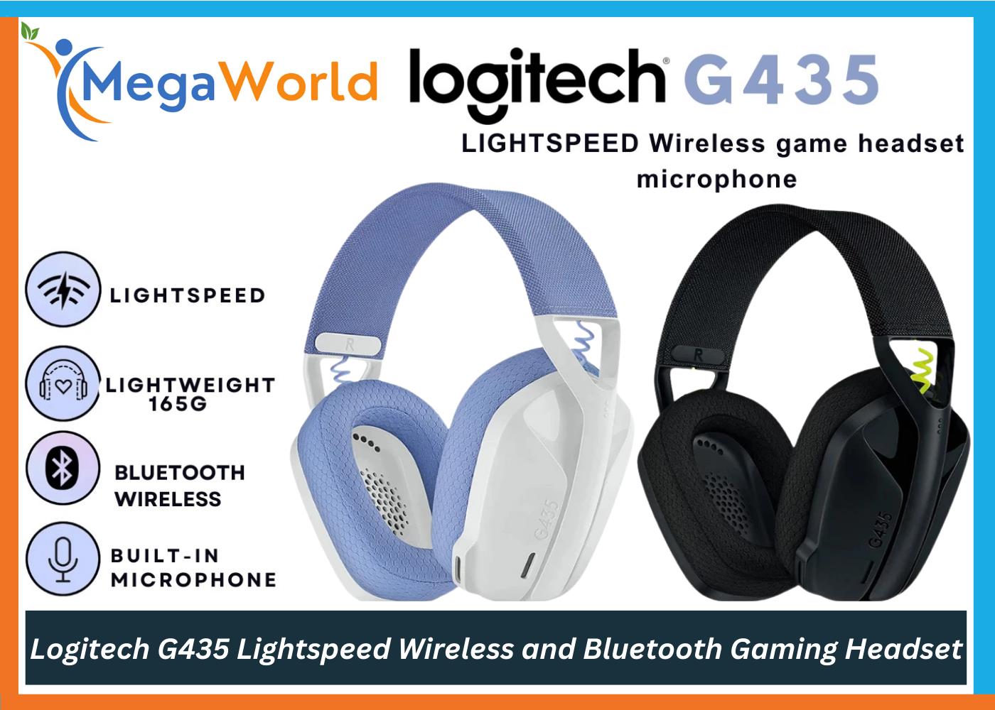 Logitech G435 Lightspeed Wireless And Bluetooth Gaming Headset