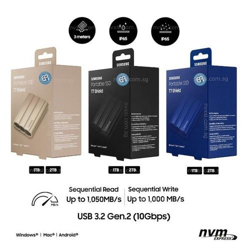 Samsung T7 Shield 4tb 2tb 1tb Usb 3.2 External Solid State Drive Portable Ssd