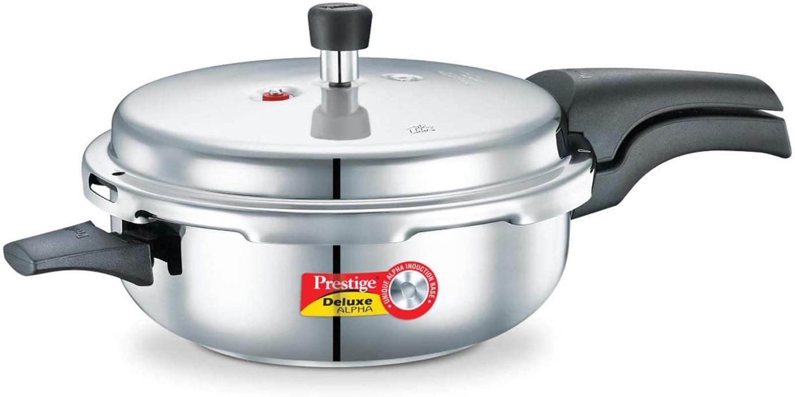 Prestige Prdasp Deluxe Alpha Induction Base Pressure Pan, Senior,