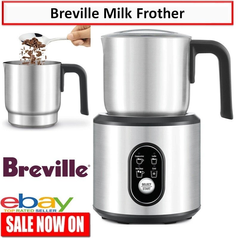 Breville Milk Frother Automatic Coffee Warmer Froth Electric Cappuccino Espresso