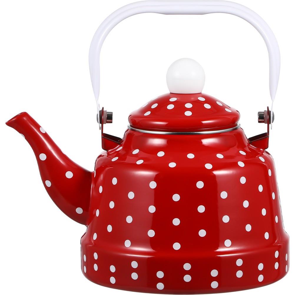 Enamel Teapot Retro For Stovetop Kettle Travel Teapots