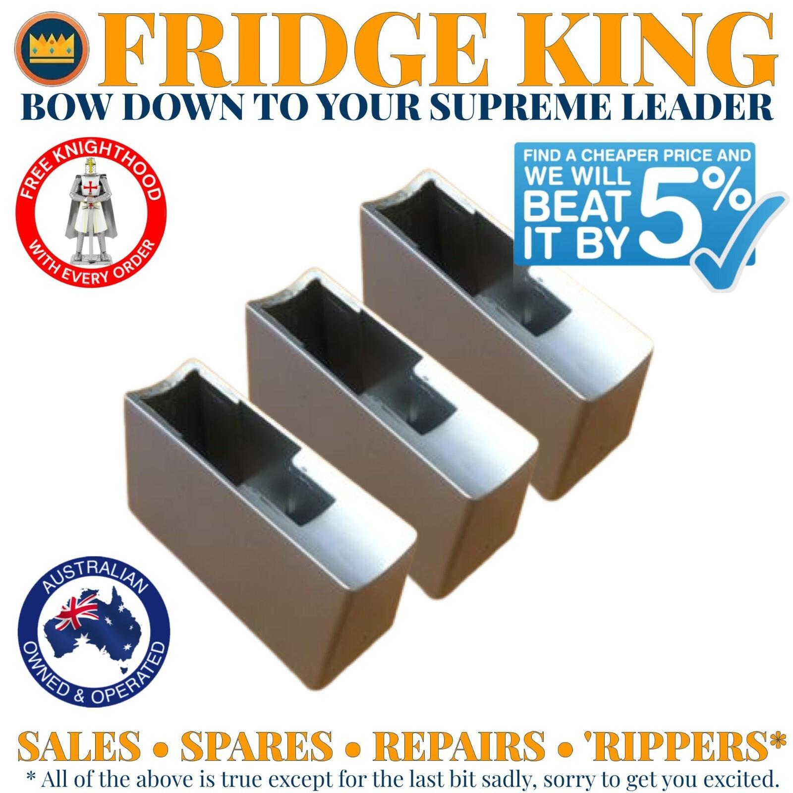 1450206k Westinghouse Fridge Freezer 3 Pack Silver Door Handle Pedestal Wse6100