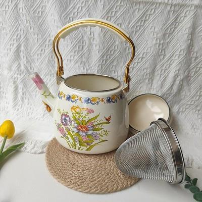 Enamel Tea Kettle Water Pitcher Water Boiling Kettle