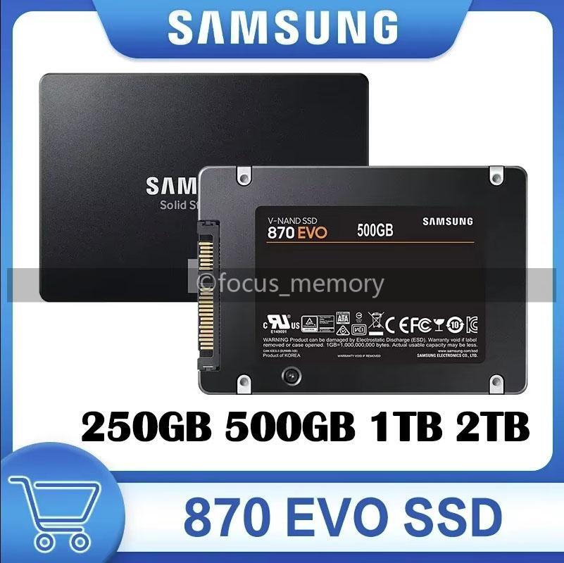 Samsung 2.5" Ssd 2tb 1tb 500gb 250gb 870 Evo Sata Iii Solid State Drive Lot