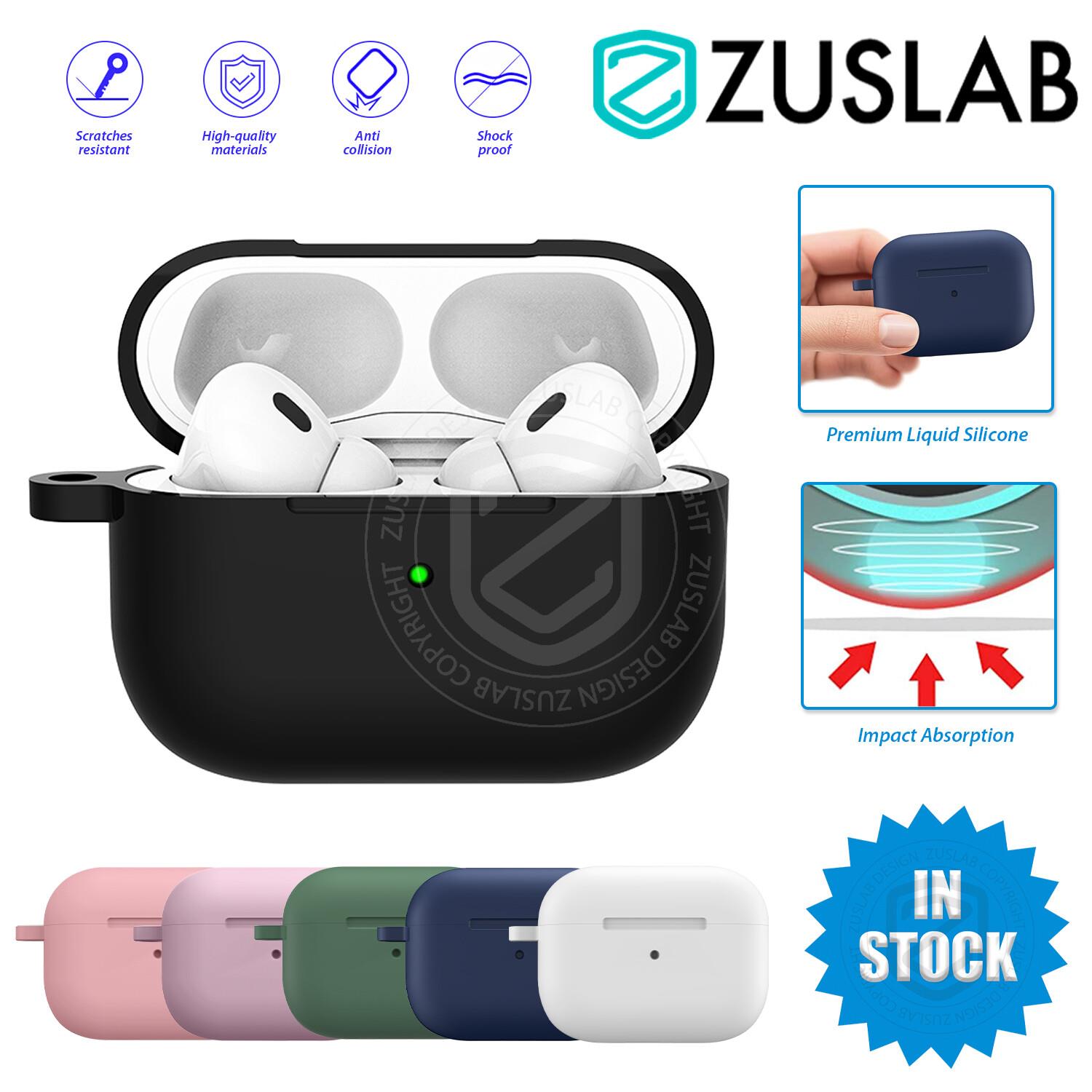 For Apple Airpods Pro 2nd Gen Case Zuslab Liquid Silicone Soft Shockproof Cover