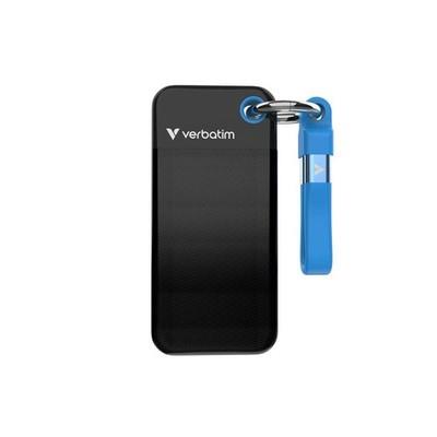 Verbatim Pocket Ssd Usb 3.2 Gen 2 2tb Black/blue