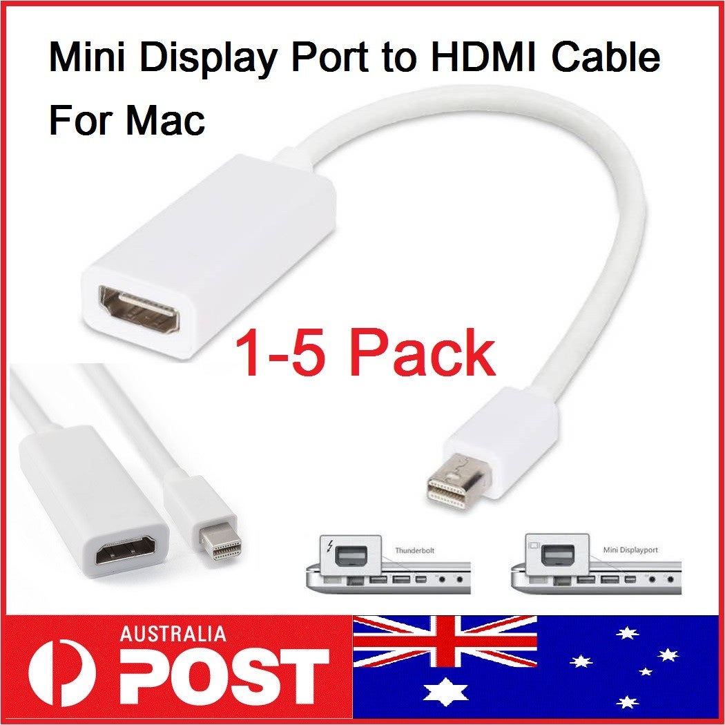 Mini Display Port Thunderbolt To Hdmi Cable Adapter 4 Macbook Pro Air Mac Imac