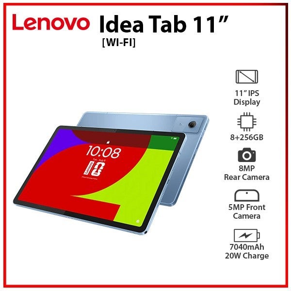 (new) Lenovo Idea Tab 11" Wi-fi 8gb+256gb Blue Octa Core Android Pc Tablet Au