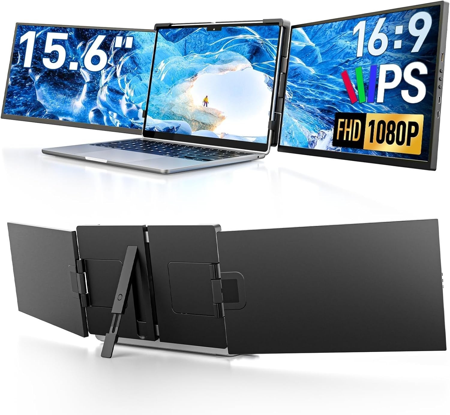 15.6" Laptop Screen Extender Fhd 1080p Portable Monitor Ips Windows Mac