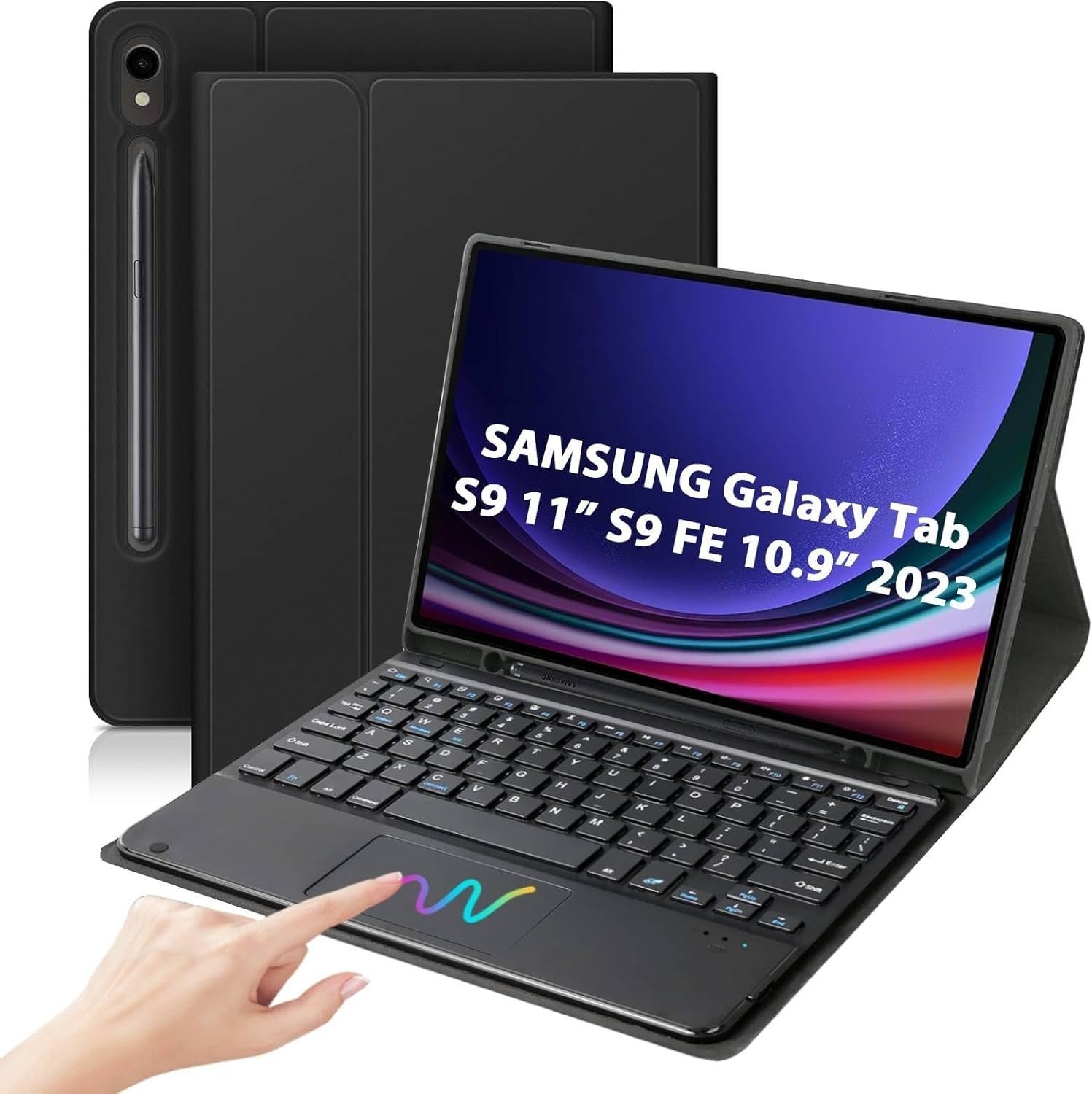 Keyboard Case With Trackpad For Samsung Galaxy Tab S10 Lite / S10 Fe / S9 Fe / S