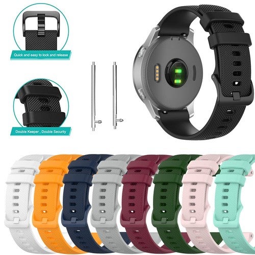 For Garmin Vivoactive 4 3 Music Venu Forerunner245 Silicone Wrist Bracelet Strap