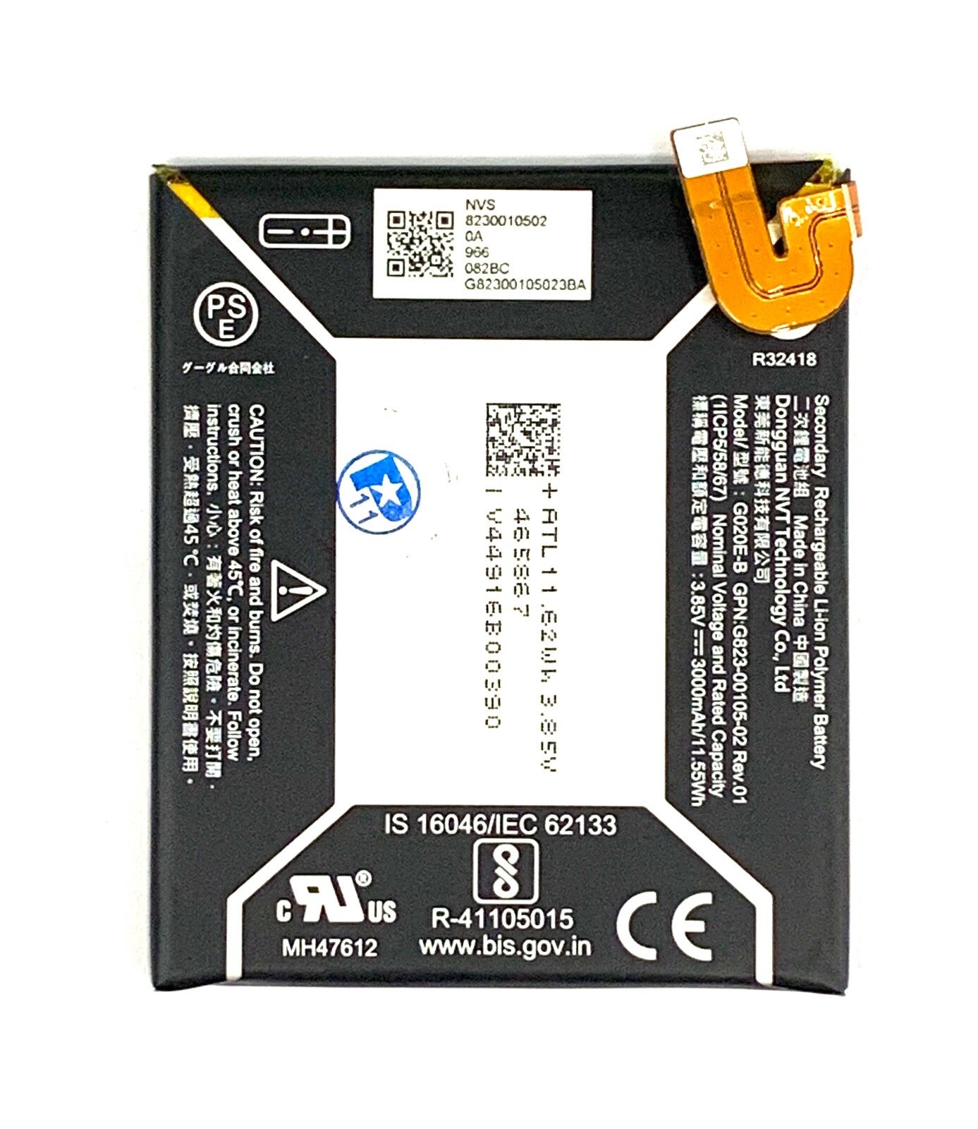 Google Pixel 3a Battery Replacement 3000mah