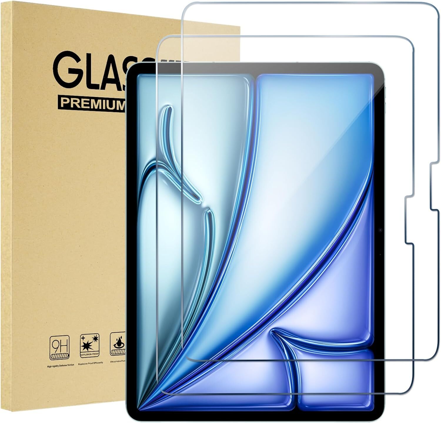 2pack Tempered Glass Film Screen Protector For Apple Ipad Air 11-inch M2 2024 Au
