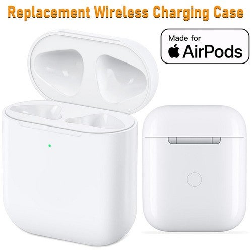 Premium Replacement Wireless Charging Case For Apple Airpods 1st & 2nd Gen