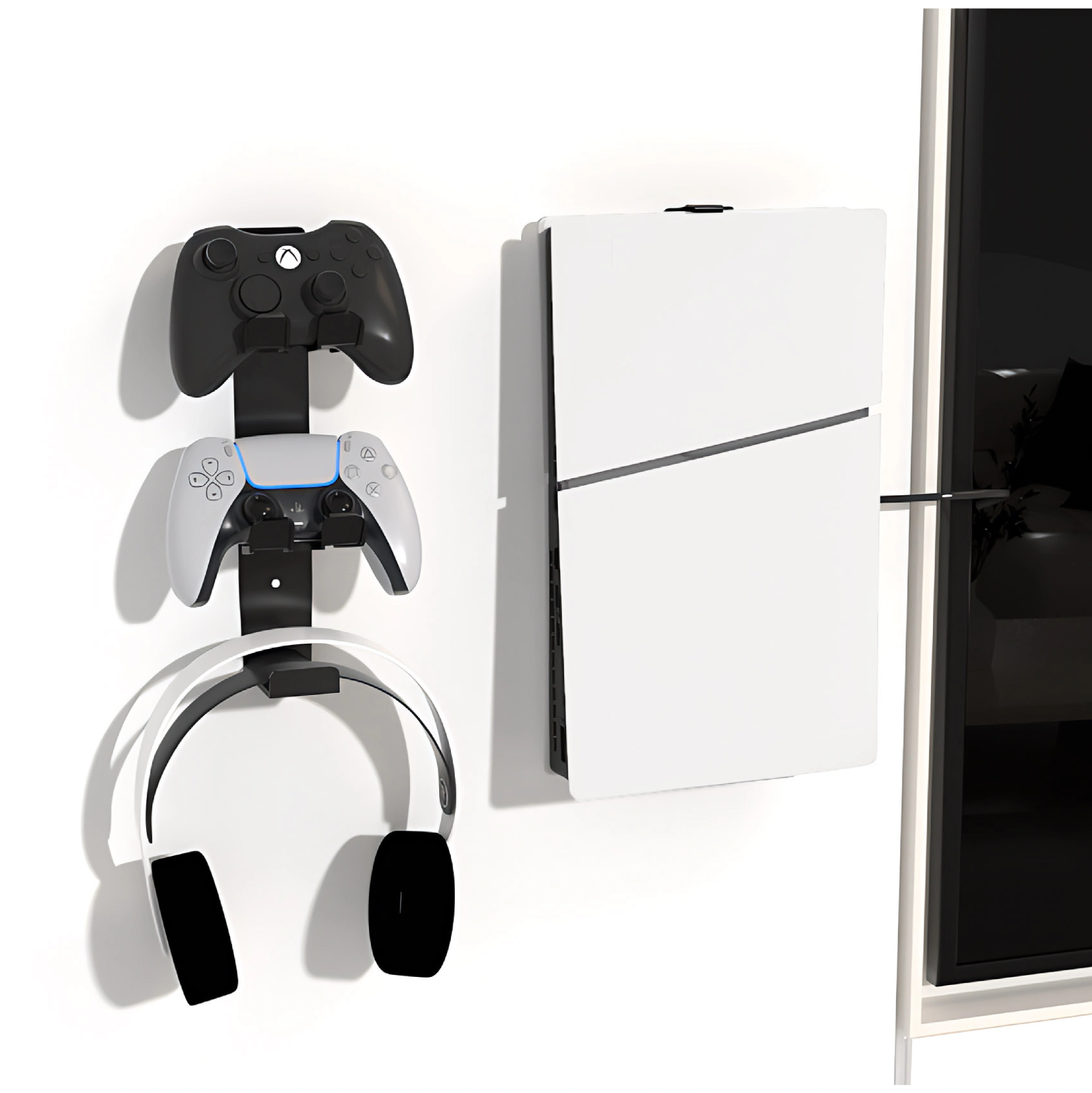 Wall Mount For Ps5 Pro Ps5 Slim Console Disc Digital & Controller Holder