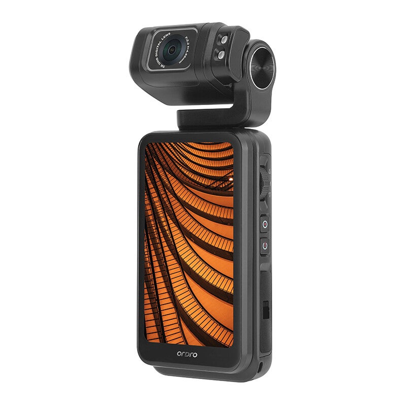 Ordro 3.5" 5k Hd Video Camera Pocket Camera 180-degree Rotating Lens Camcorder