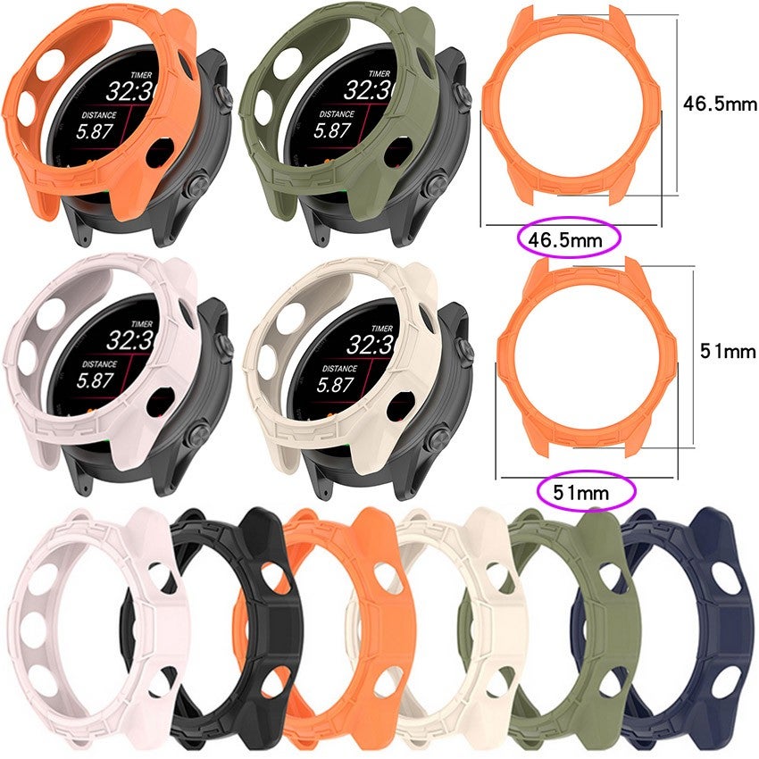 For Garmin Forerunner 570 42mm/47mm Watch Protective Cover Case Bumper Frame