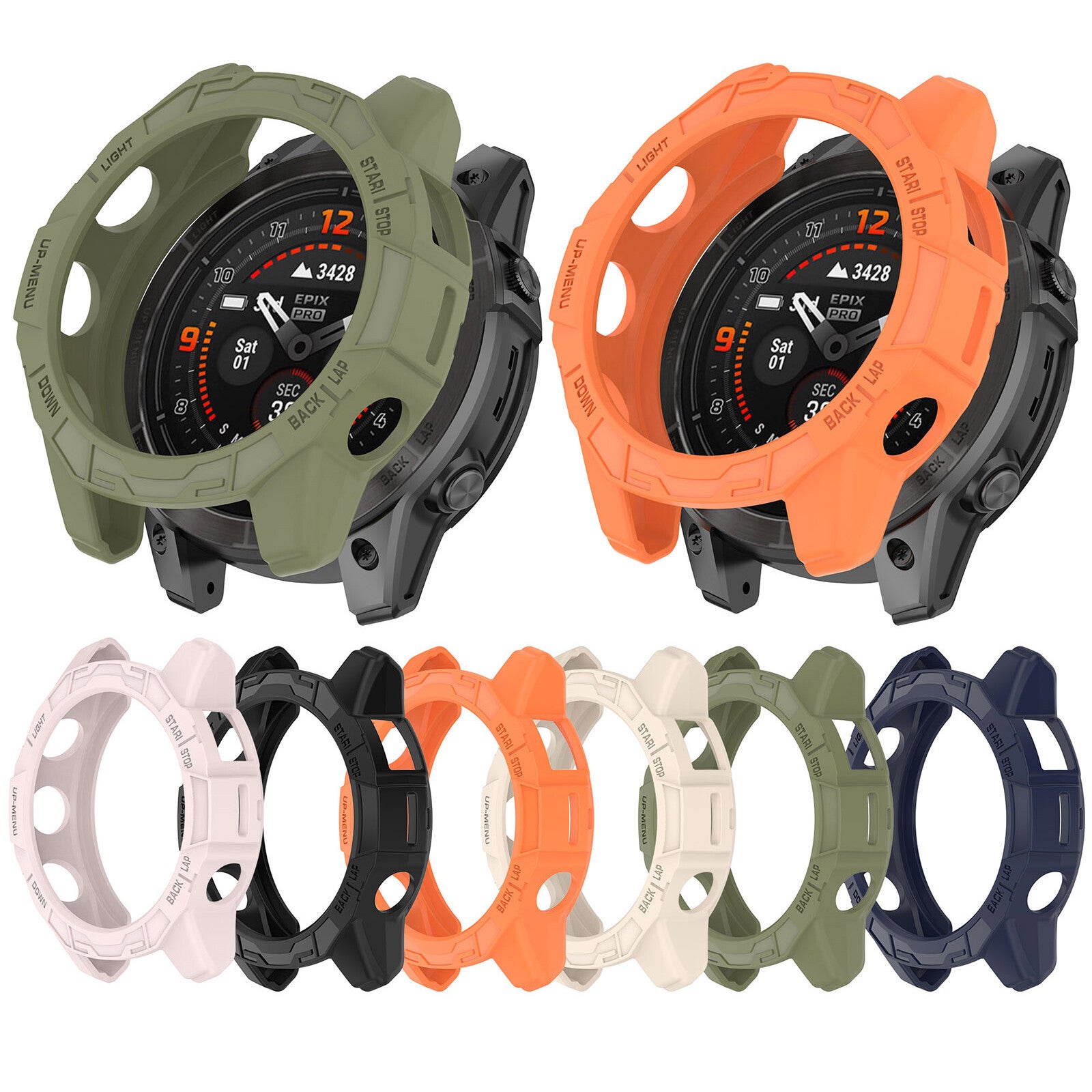 Watch Case Protective Cover For Garmin Fenix 7x Pro/ Fenix 7x/ Epix Pro 51mm