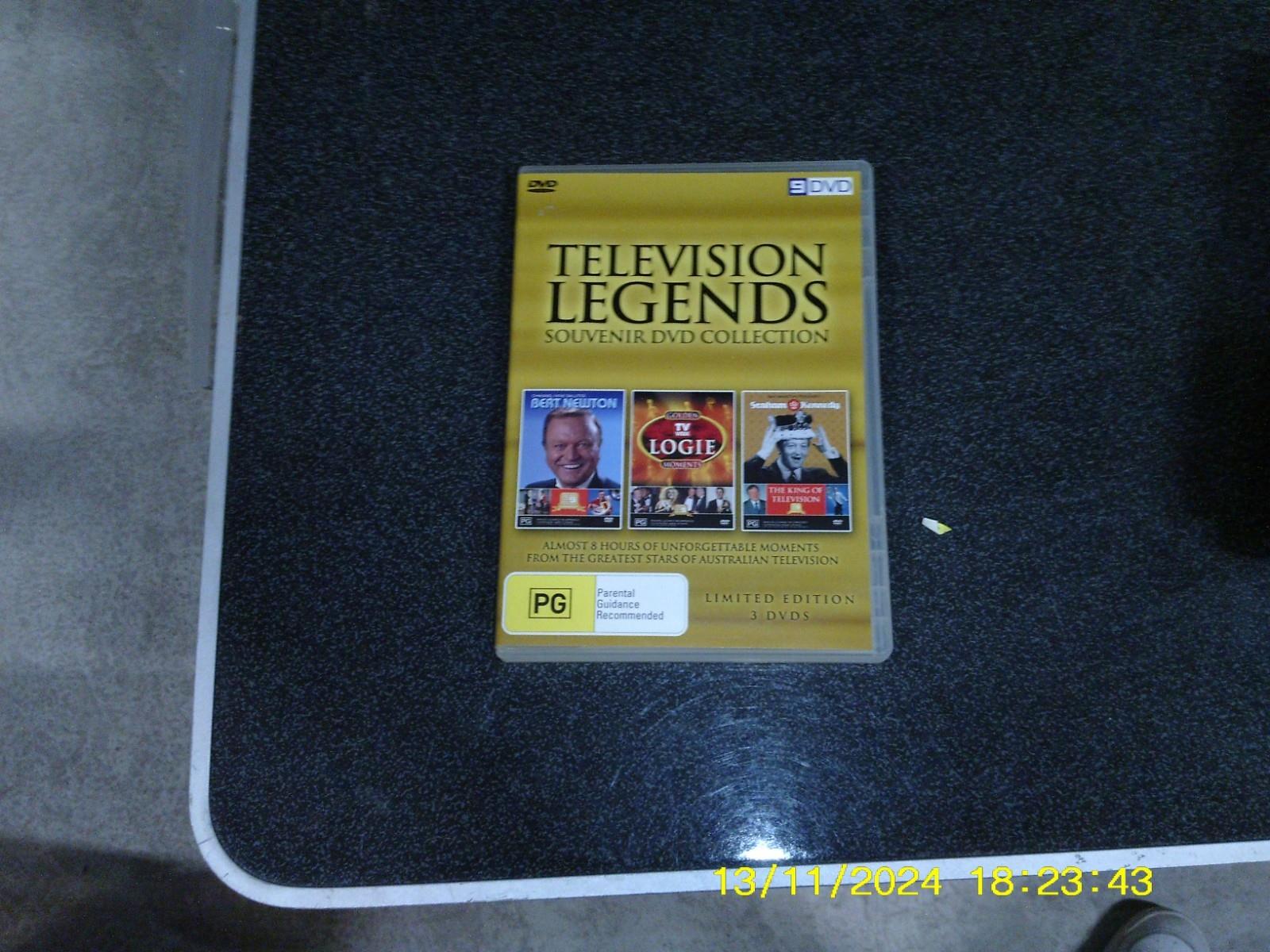Television Legends Souvenir Dvd Collection Box Set Pal Newton Vgc T211