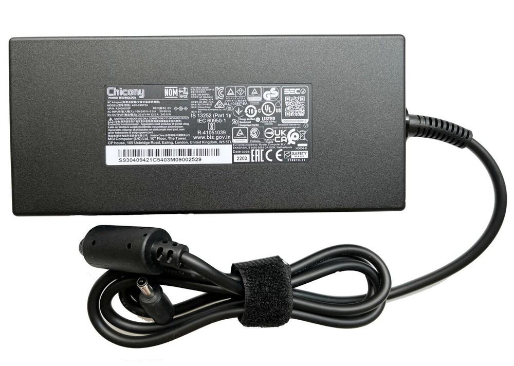 Msi Katana Gf66 12ue 12ue-457 12ue-603 12a 20v Chicony 240w Ac Adapter Charger