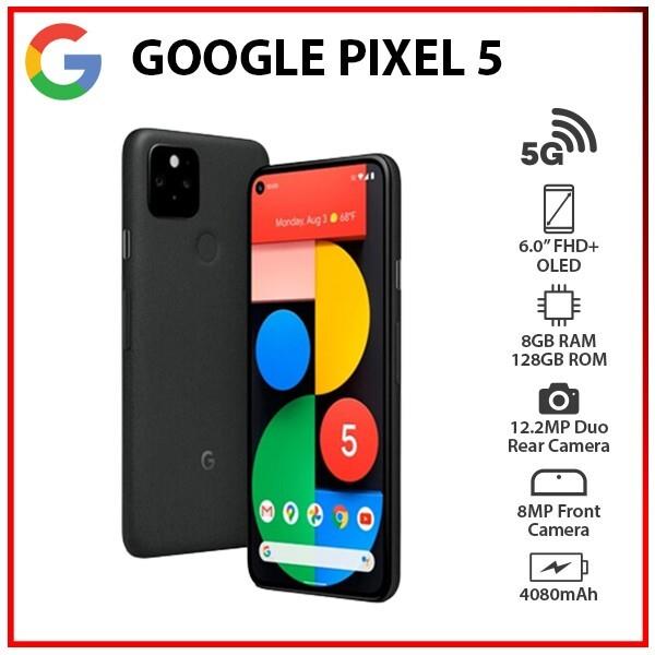 (new&unlocked)google Pixel 5 5g 8+128gb Dual Sim Just Black Android